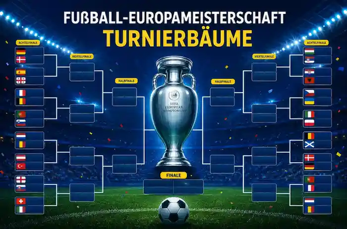 Fußball-Europameisterschaft Turnierbäume