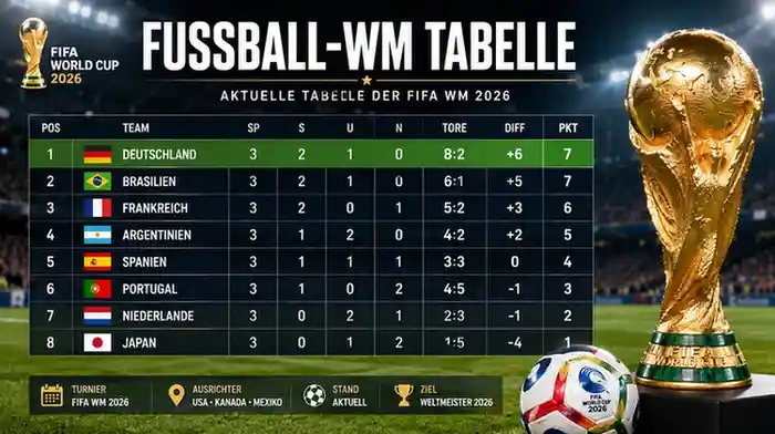 Fußball-WM Tabelle
